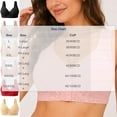 thumbnail image 2 of Fmbrln Bras for Women Plus Size Front Closure Wireless Bra Lace Fixed Cup Everyday Bras Side Support for Underarm Comfy Sports Bra Khaki L, 2 of 5