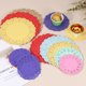 thumbnail image 4 of Uxcell 50Pcs Servilletas de papel, 10.5" Servilletas de encaje redondas para decoraciones de postres, pasteles, bodas, fiestas de cumpleaños, sándwiches, restaurantes, azules, 4 of 7