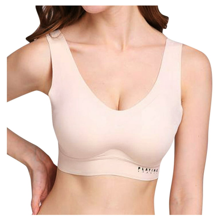 LEEy-world Women'S Lingerie Women's Full Coverage Plus Size Comfort Minimizer  Bra Wirefree Non Padded B,XL 