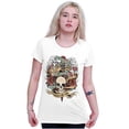 thumbnail image 4 of Love Kills Trust No One Skull Tattoo Womens Slim Fit Graphic Tee Brisco Brands L, 4 of 5