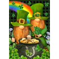 thumbnail image 3 of Briarwood Lane Irish Gnomes St. Patrick's Day House Flag, 3 of 4