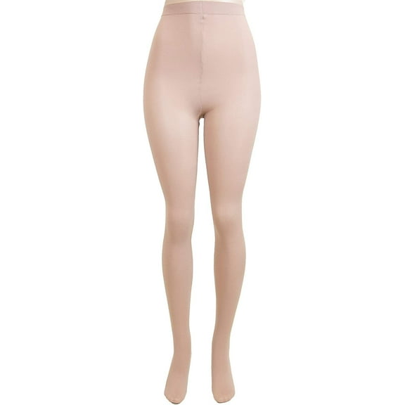 Opaque Plus Size Tights for Women, Comfortable and Footed, by Lissele Nude, 7X