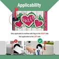 thumbnail image 3 of Sweet Summer Watermelon Mailbox Cover Magnetic Standard Size 21" x 19", Pink Love Heart Melon Decorative Post Letter Box Wrap Decor, Daisy Flower Farmhouse Rustic Garden Yard Outdoor Decoration, 3 of 6