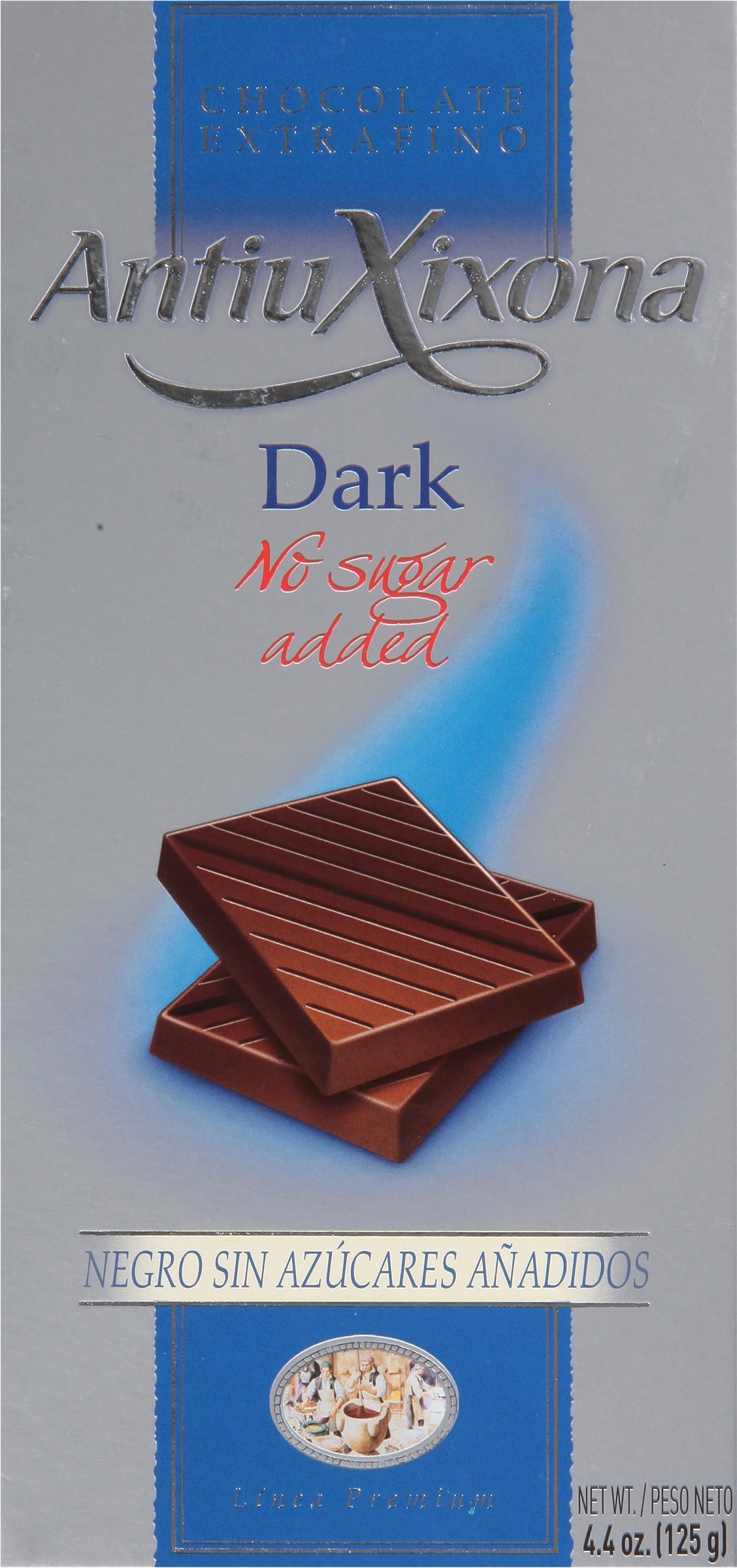 Antiu Xixoria No Sugar Added Dark Chocolate Bar, 4.4 oz