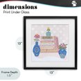thumbnail image 4 of Stupell Industries Eclectic Cozy Boho Self Care Books Black Framed Print Under Glass, 13 x 13, by Connie Summers, 4 of 8