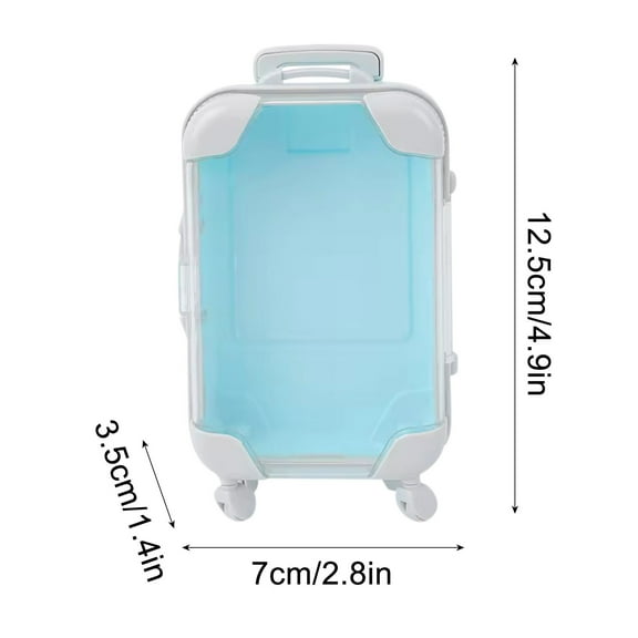 Walkable Simulation Mini Storage Trolley Luggage Cosmetic Storage Box Home Furnishing Decoration Mini Storage Trolley Luggage Cosmetic Storage Box Home Furnishing Decoration Mini f