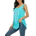 thumbnail image 6 of Gomelly Ladies Tank Tops Sleeveless Pullover Vest Summer Top Women Basic Vaction Camisole Crew Neck Cami Lake Green XL, 6 of 9
