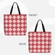 thumbnail image 2 of Easygdp Red Plaid Daisy Bolsa Tote para Mujer, Bolso de Hombro para Trabajo, Playa, Viajes, Compras y Supermercado, 2 of 7