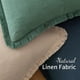 thumbnail image 4 of Fundas de almohada MIULEE de lino con flecos, color azul marino, 40 x 40 cm, juego de 2, 4 of 7