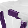 Sterilite 160 Qt. Wheeled Storage Box Plastic, Sweet Plum