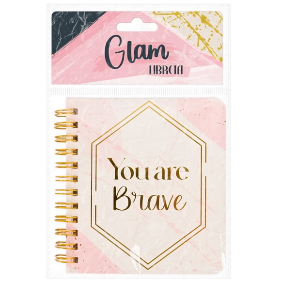 Libreta Prichos Glam Color Blanco de Carton Papel y Plastico 1 Pieza