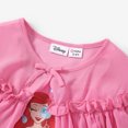 thumbnail image 6 of Disney Princess Toddler Girls Dresses Ariel Graphic Mesh Strappy Dress with Sheer Cloak Set Size 3-4T, 6 of 7