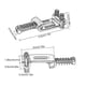 thumbnail image 4 of Soidarity 6 piezas de guitarras eléctricas Tremolo Bridge Saddle System pieza de repuesto instrumento de cuerda accesorio de reparación para Accesorios para instrumentos musicales, 4 of 6