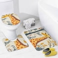 thumbnail image 4 of Forest Giraffe (7) Shower Curtain Waterproof Bathroom Curtain Set with Hooks Home Decor Bathroom Curtains 4pcs, 4 of 8