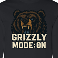 thumbnail image 4 of Inktastic Grizzly Bear Long Sleeve T-Shirt, 4 of 5