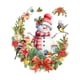 thumbnail image 2 of Xihbxyly Adhesivo de Pared de Muñeco de Nieve Navideño, Autoadhesivo de Pvc, Impermeable y Resistente a La Decoloración, Diseño de Guirnalda de Pájaros, Fácil de Instalar, Decoración Navideña, Múltip, 2 of 7