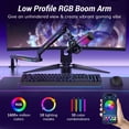 thumbnail image 2 of Mic Boom Arm TONOR RGB de perfil bajo con gestión de cables, 2 of 9