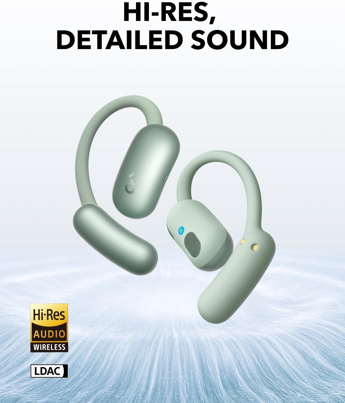 Restored Like New Soundcore AeroFit 2 by Anker, Open-Ear Headphones, Adjustable Ear Hooks, Snug Fit (Refurbished)
