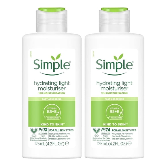 Simple Kind To Skin Protecting Light Moisturiser 125ml Pack of 2