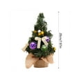 Fnochy 7.87in Tabletop Mini Christmas Tree, Small Frosted Artificial