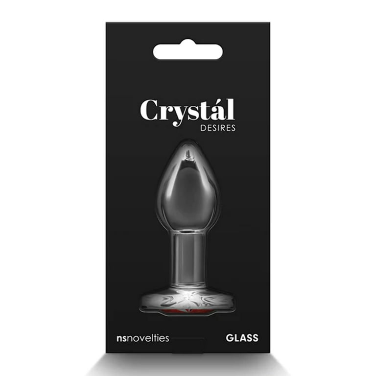 Crystal Desires Glass Heart Gem Butt Plug Small - Red - Walmart.com