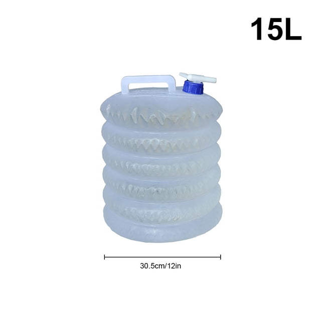 Outdoor Water Bag Collapsible Storage Drinking Container Portable Survival Large Capacity Sports Collapsible Backpacking Large Capacity Telescopic Carrier 15L