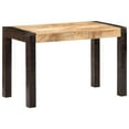 thumbnail image 2 of vidaXL Solid Wood Mango Dining Table Desk Multi Sizes Light Brown/Dark Brown, 2 of 41