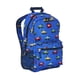 thumbnail image 1 of LEGO Iconic Prints Kids School Backpack Bookbag, for Travel, On-the-Go, Back to School, Boys and Girls, with Adjustable Padded Straps and Fun patterns, Cars in Blue, 1 of 5