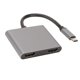thumbnail image 4 of El concentrador de interfaz multimedia USB C a HD admite adaptador de interfaz multimedia 4K 60 HZ USB C a HD dual, 4 of 5