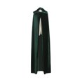 thumbnail image 1 of Guardurnaity Capa con capucha para mujer, mantente cálido y a la moda, capa medieval, capa, vestido, capa Disfraces de disfraces verde 180cm, 1 of 6