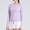 Purple, variant on Sentmoon UPF 50 Long Sleeve Women Cooling Sweatshirt for Women Solid Color Hooded Neck Soft Regular Fit Lightweight Jacket Women for Fishing and Outdoor XL
