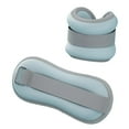 thumbnail image 4 of 2 piezas Pesos de tobillo Peso de la muñeca Correas de peso de las piernas portátiles para mujeres y niños para trotar ejercicio de acondicionamiento azul 28cmx9cm, 4 of 8