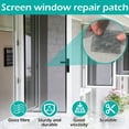 thumbnail image 2 of 20PCS Window Screen Repair Patch Kits 5 x 7 Inch Self Adhesive Screen Repair Tape Fiberglass Mesh Screens  Patches Multipurpose Repair Patches for Windows Doors Tent Net, 2 of 8