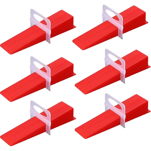 Nivelador de baldosas, crucetas de baldosas autonivelantes de 1 mm y cuñas de baldosas para la instalación de baldosas para pisos y paredes (juntas de baldosas de 100x1 mm + cuñas de 100x) Vhermosa BST3063396