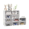 thumbnail image 2 of Shoe Rack OrganizerShoe Storage Cabinet Easy Assembly,Adjustable Shoe Storage Organizer Stackable Detachable Free Standing Shoe Rack DIY Expandable, 2 of 13