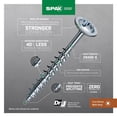 thumbnail image 5 of SPAX No. 8 X 1-1/4 in. L Phillips/Square Zinc-Plated Multi-Material Screw 30 pk, 5 of 6