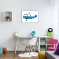 thumbnail image 3 of Stupell Industries Giraffe Pilot in Airplane Transportation Painting Gray Framed Art Print Wall Art, 30 x 24, 3 of 9