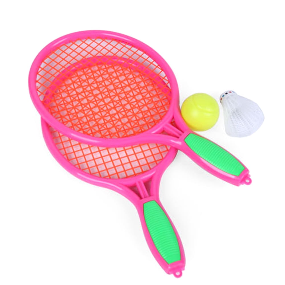 2Pcs Kids Adults Tennis Badminton Rackets Ball Set M7H0 Family Toy Sports P4I9 