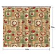 thumbnail image 5 of Pioneer Flower Floral Print Pattern Shower Curtain 84"x72", Bathroom Decorative Shower Curtain Set with 12 Hooks, Waterproof Washable, 5 of 6