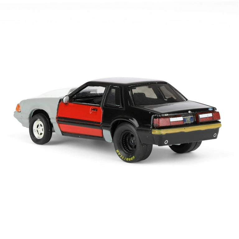 1/64 1987 Ford Mustang LX Project Car Black & Gray w Red Door LP