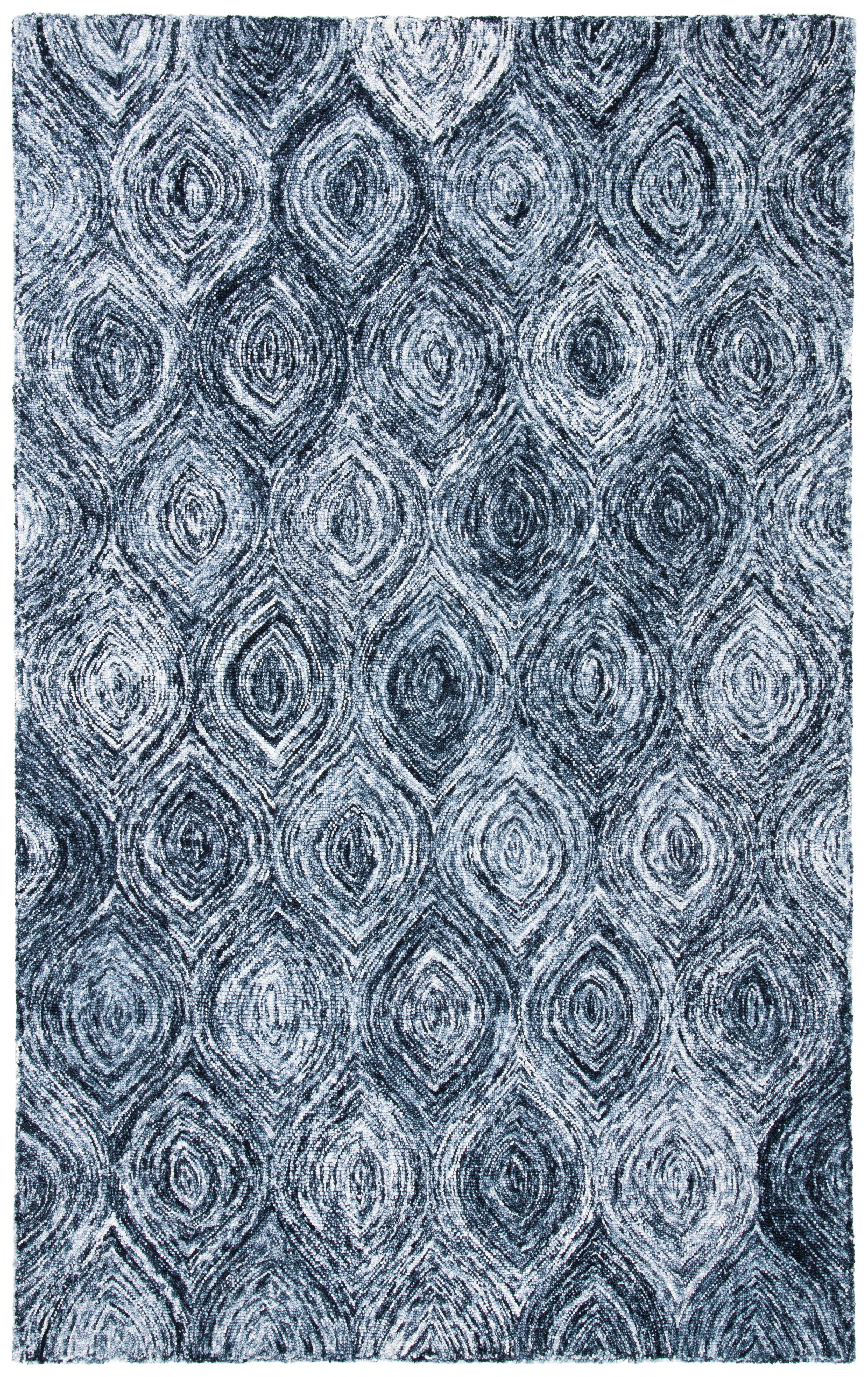 Safavieh Ikat Kim Geometric Wool Area Rug, Gray, 5' x 8'