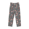 thumbnail image 4 of Sigee Hedgehogs and Flowers1 Print Men's Pajama Pants - Soft Lounge Sleep Bottoms with Elastic Waistband and Pockets-Medium, 4 of 9