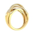thumbnail image 2 of 0.52 Carat Diamond Bypass Wedding Band Ring in 10K Yellow Gold (Ring Size 9.75), 2 of 6