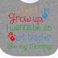 thumbnail image 4 of Inktastic Art Teacher Like Mommy Boys or Girls Baby Bib, 4 of 4