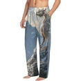 thumbnail image 6 of Logiee Silver Dragon Mountain Peaks Print Pajama Pants for Men,Men’s Pajama Bottoms,Mens PJ Pants with Pockets & Button Fly-Medium, 6 of 6