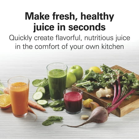 Hamilton Beach - HealthSmart Compact Juice Extractor - Black