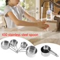thumbnail image 3 of Greensen 8pcs/set Stainless Steel Measuring Cups&Spoons Kit Sugar Coffee Milk Kitchen Gadget Baking Tool,Measuring Cups, Kitchen Spoons, 3 of 6