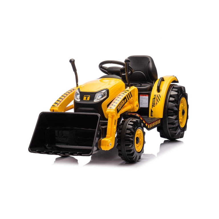 Tonka 6402 手動ショベルカー　乗用オモチャ Tonka, Construction Tractor, Yellow, 12V, Kids Toy - Walmart.com