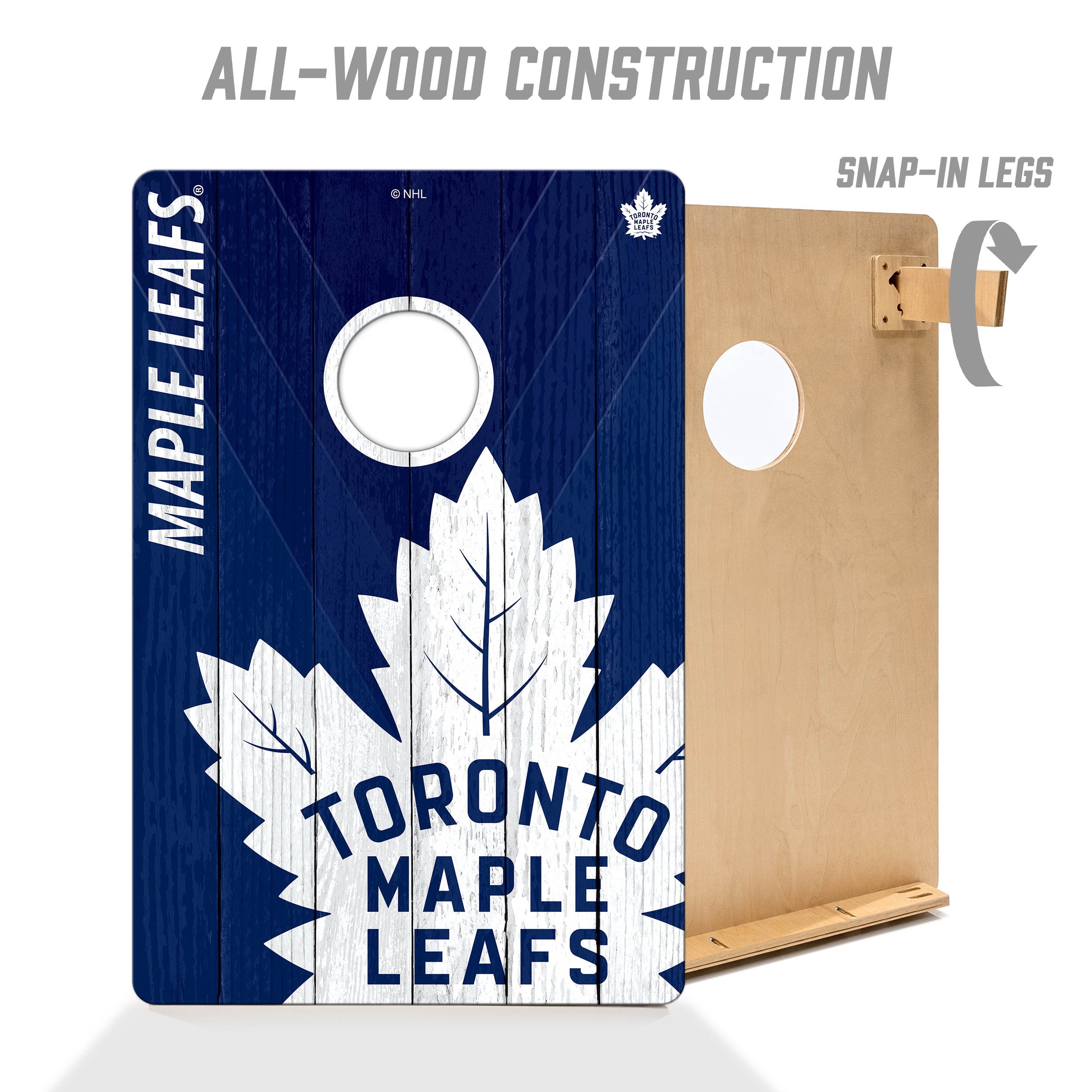 YouTheFan NHL Toronto Maple Leafs 2' x 3' Cornhole Game No Bags