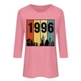 thumbnail image 4 of 30th Birthday Gifts for Women Vintage 1996 T Shirts for Women 3/4 Length Sleeve Tops Retro Birthday Party Top Business Casual Outfits Short Sleeve Graphic Tee Tops 2026 Summer Beach Vacation Outfits, 4 of 4